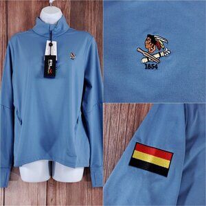 RLX Ralph Lauren Womens Large Philadelphia Cricket Club 1/4 Zip Pullover Golf